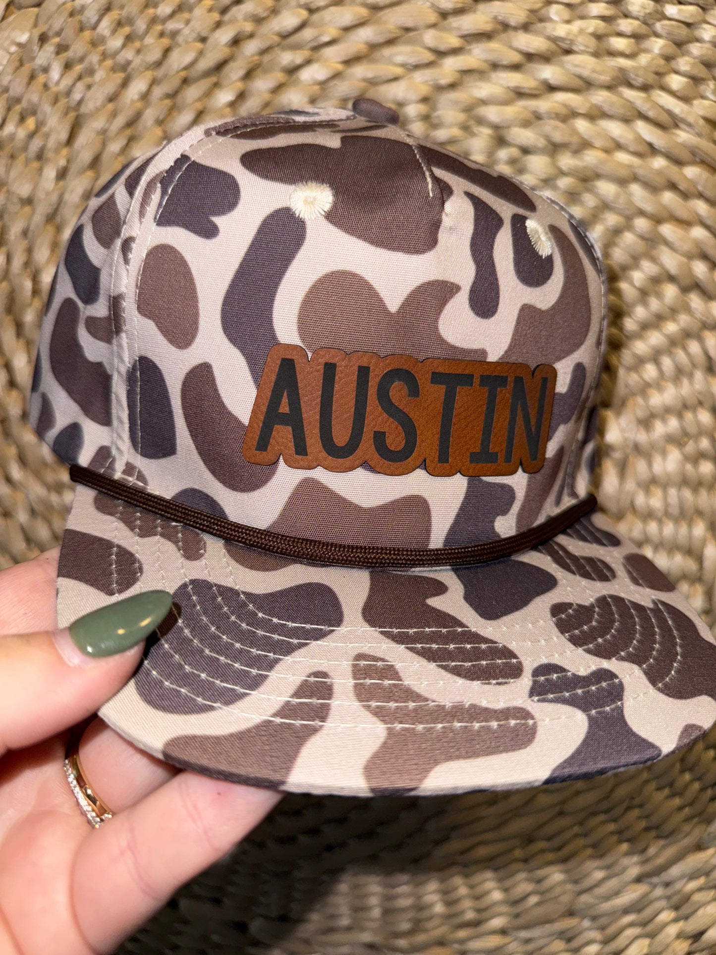 $20 Lost Hat- leather patch