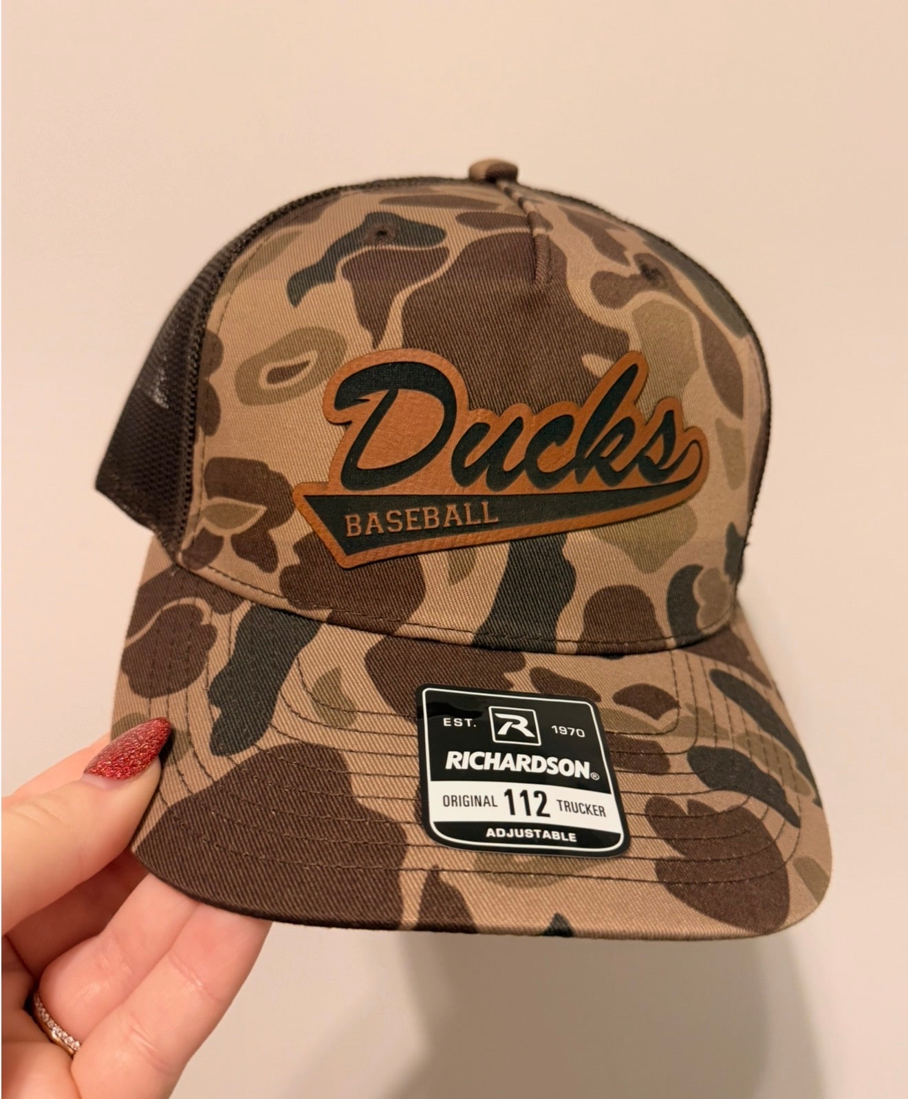 Leather Patch Hat- Ducks
