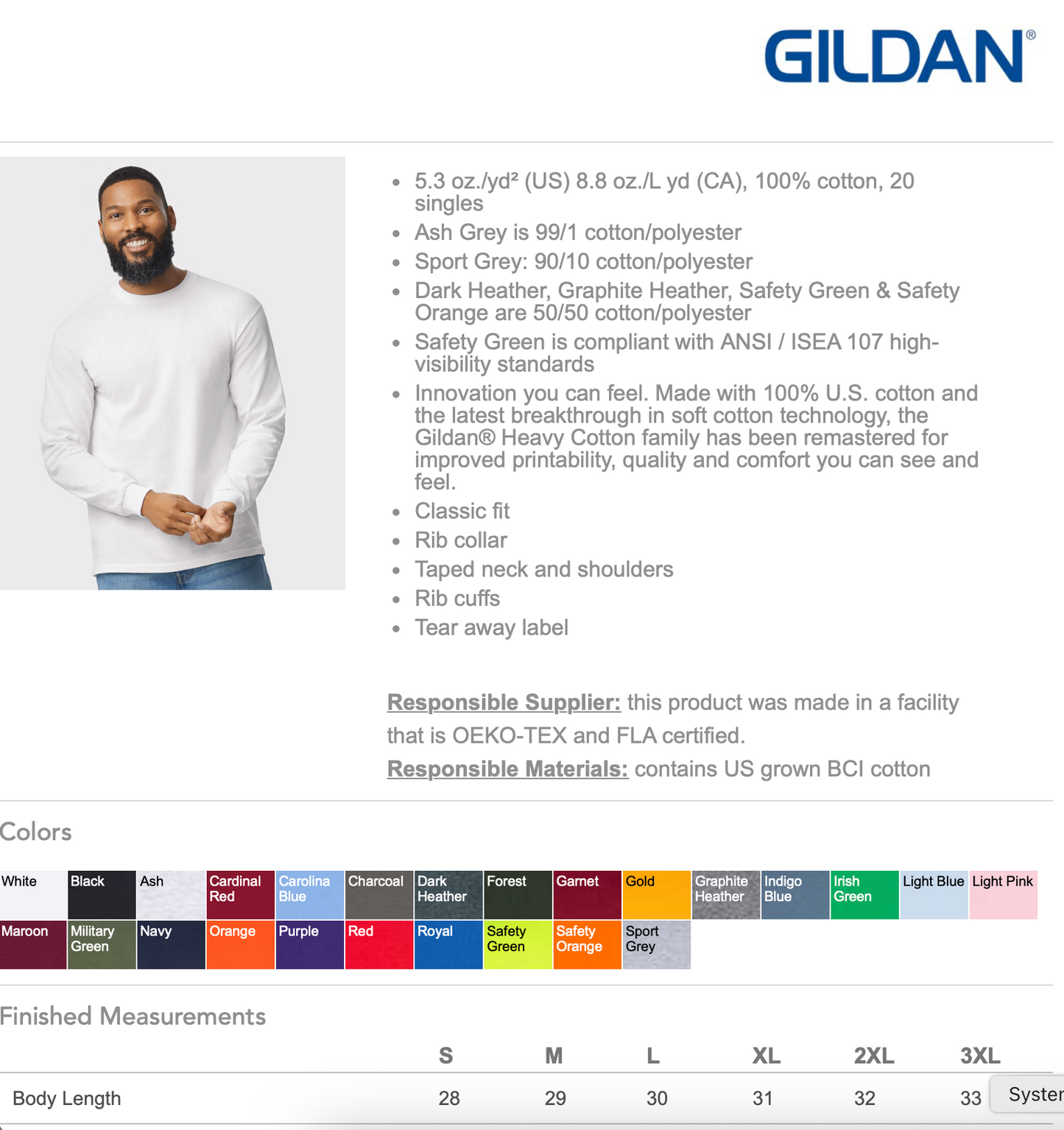 Long sleeve tee
