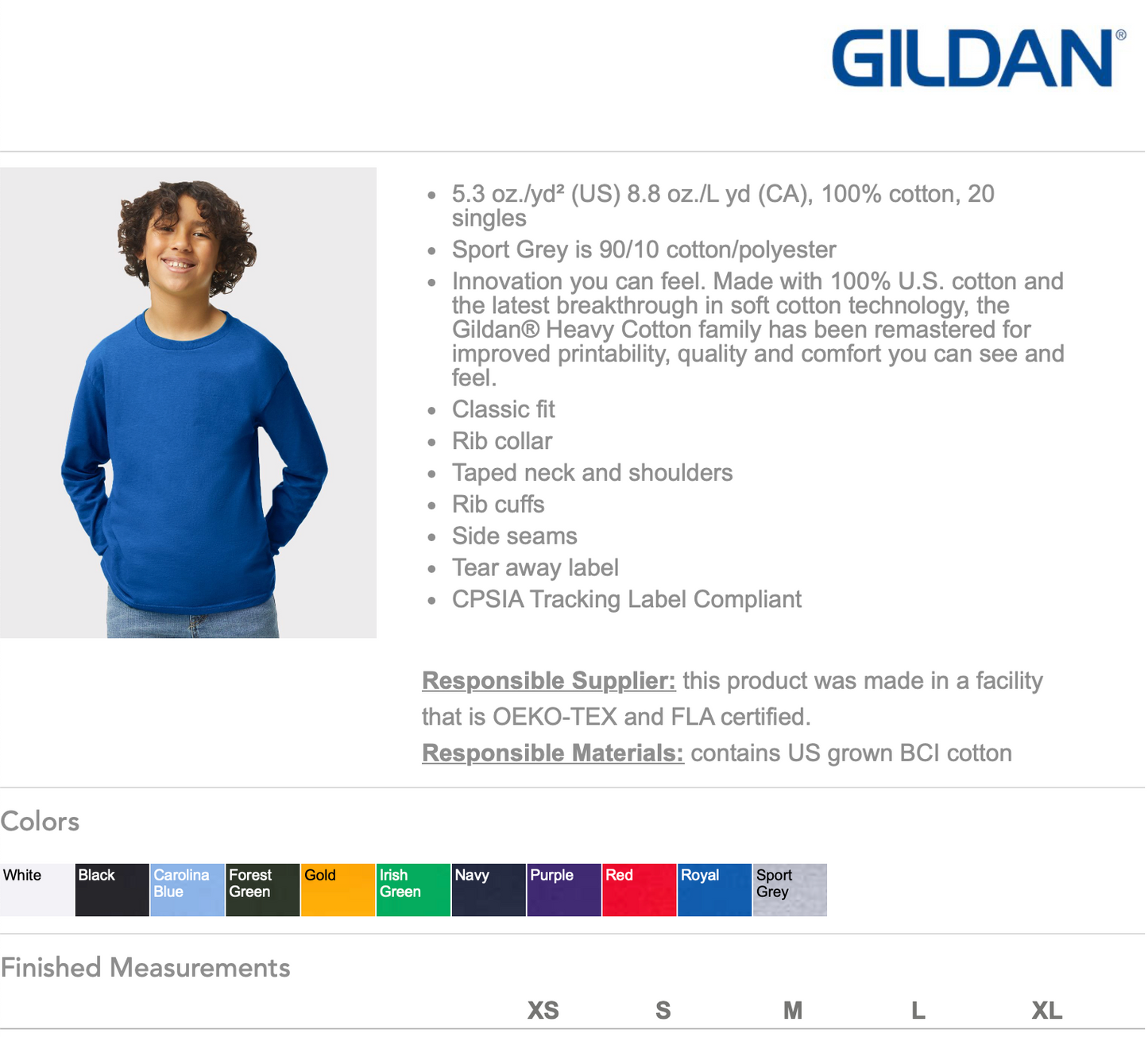 Long sleeve tee- YOUTH